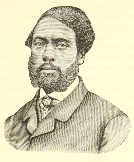 Sketch of a portrait of a man in a suit.